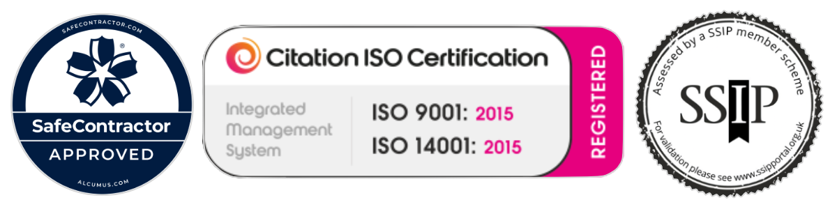 SafeContractor approved, Citation ISO 9001 and ISO 14001, SSIP
